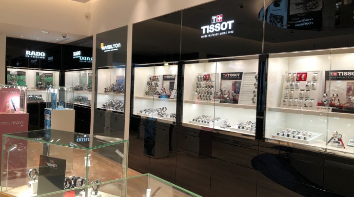 tissot boutique dos relógios