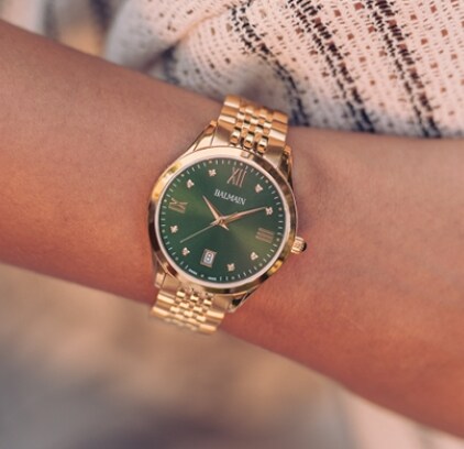 BALMAIN PARIS スモセコ＆アラベスクダイアル スイス製 腕時計 BALMAIN PARIS スモセコ＆アラベスクダイアル スイス製 腕時計 スイス